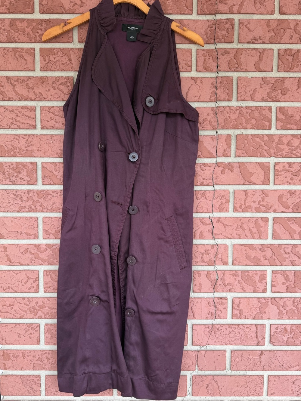 Ann Taylor Plum Sleeveless Dress
